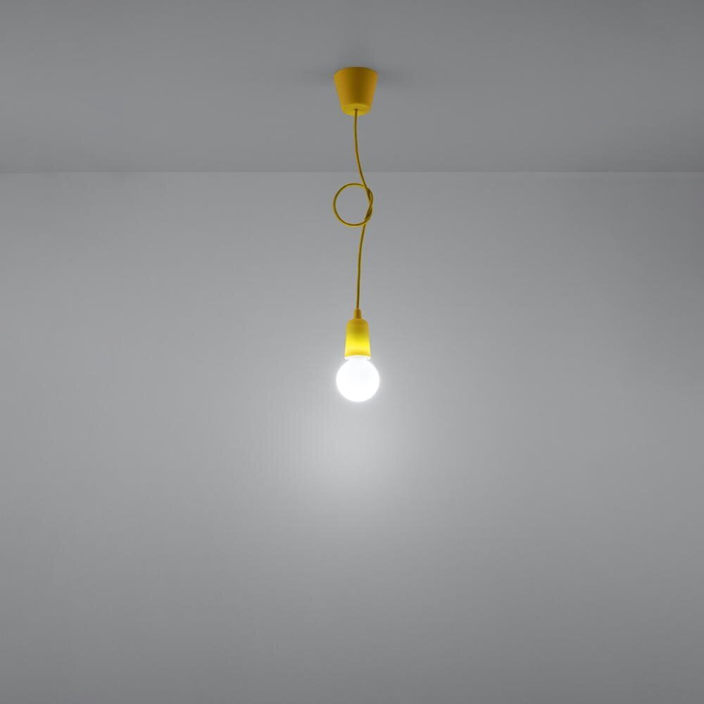 famlights | Dani hanglamp in geel, E27, 1-lichts