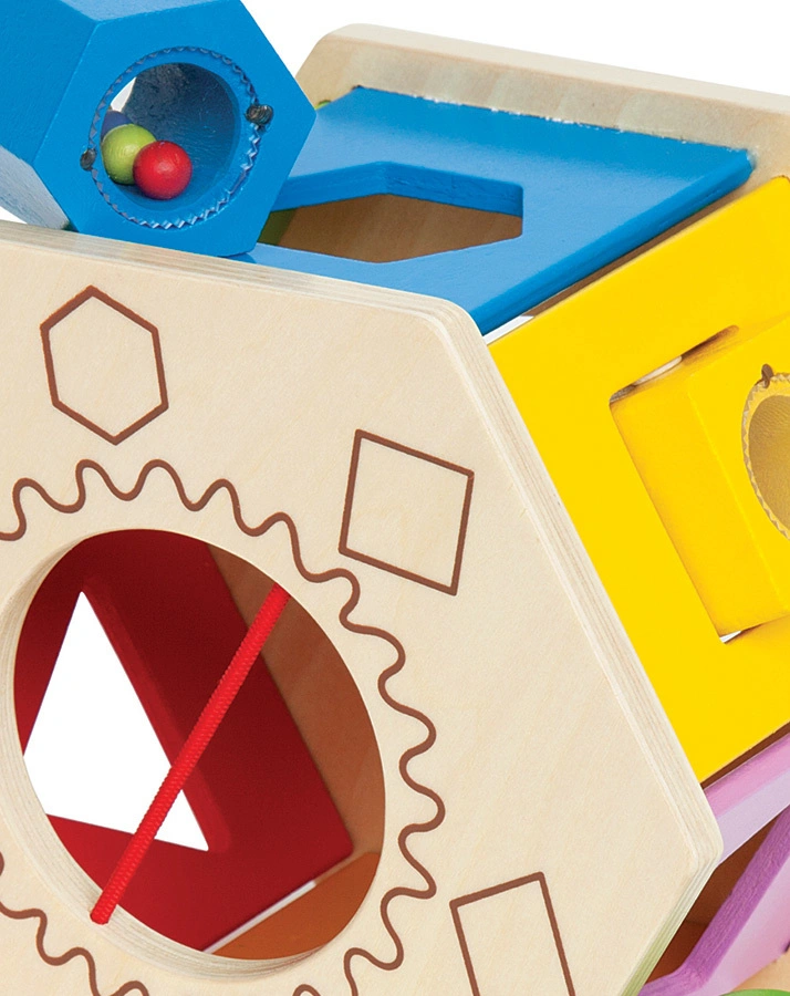 Sortierbox SHAKE & MATCH aus Holz in bunt