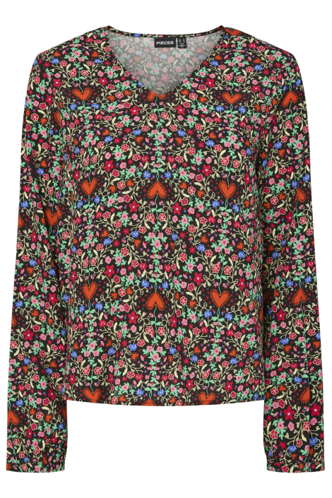 Pieces zwarte dames blouse