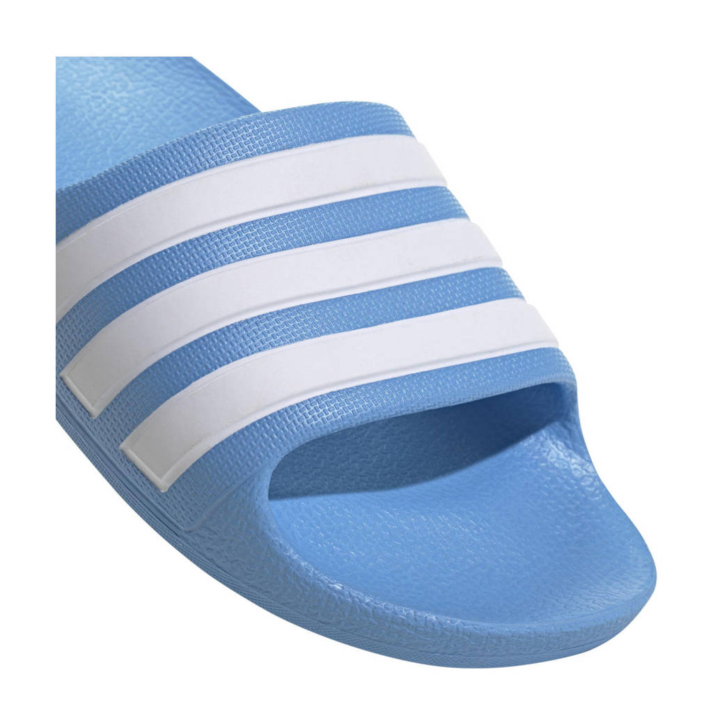 adidas Adilette Aquaslipper blauw/wit