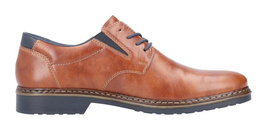 Rieker Schnürschuh  mit Stretcheinsatz, Freizeitschuh, Halbschuh, Schnürschuh