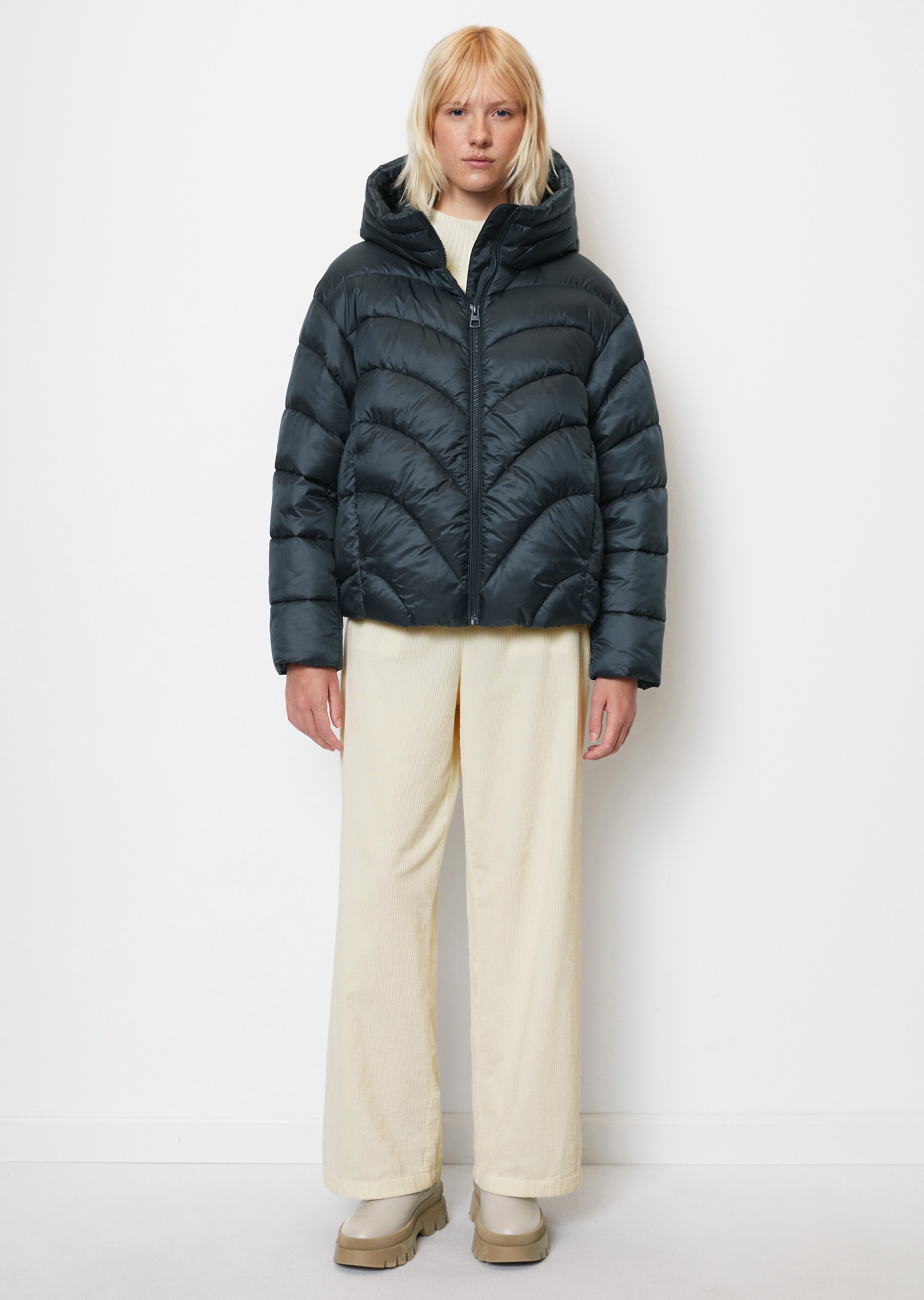 DfC Steppjacke relaxedaus recycelten Materialien