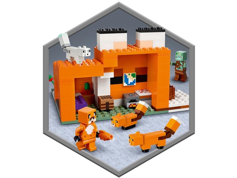 LEGO® Minecraft Die Fuchs-Lodge 21178 Spannende Minecraft Abenteuer am riesigen Fuchs-Haus