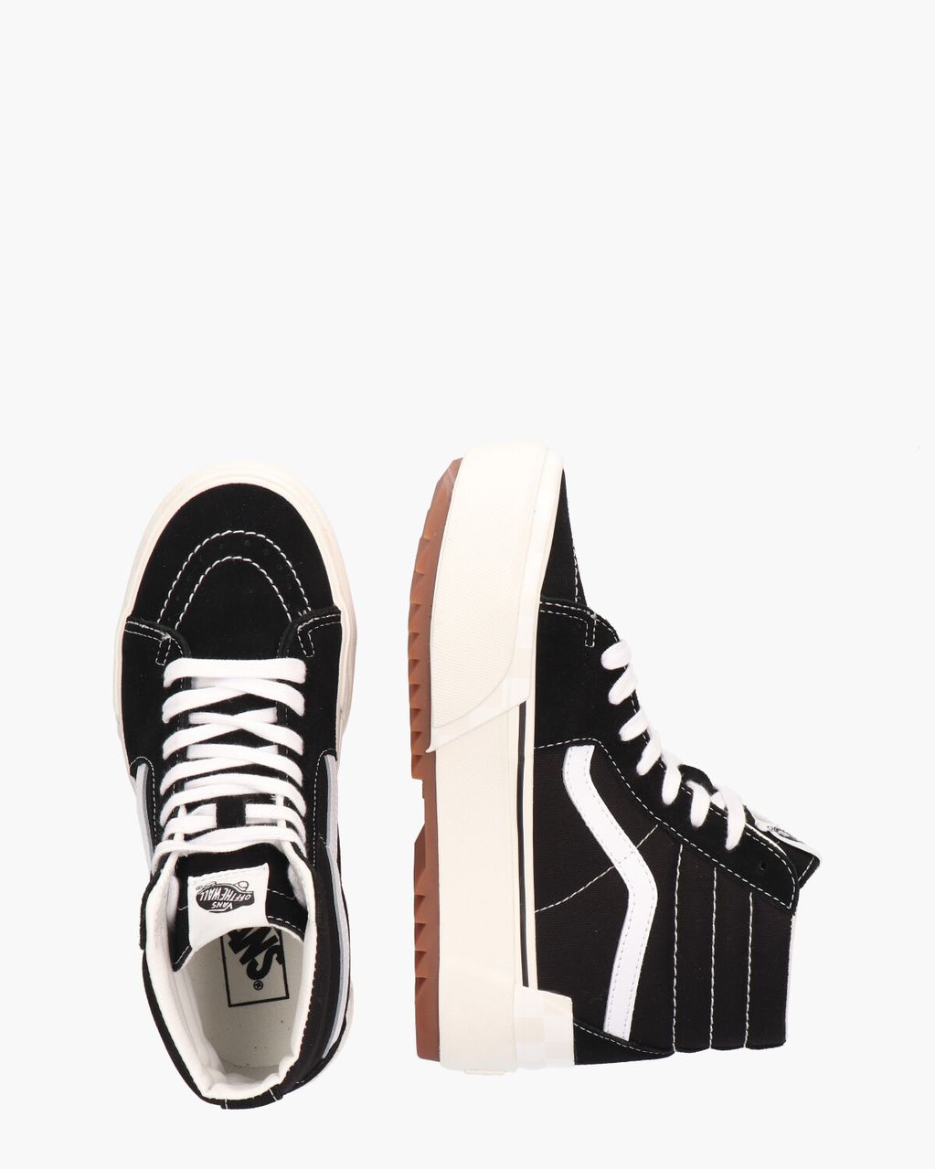 Vans SK8-Hi Stacked Suede Zwart Damessneakers