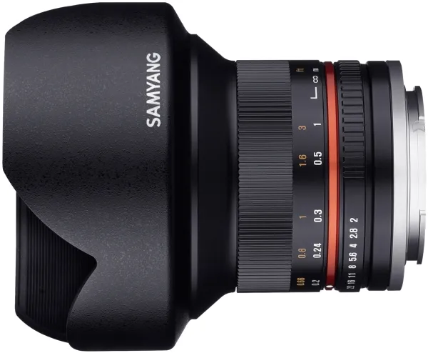 Samyang - Vidvinkel objektiv - 12 mm - f/2.0 NCS CS - Sony E-mount - for Sony Cinema Line; a VLOGCAM; a1; a1 II; a6700; a7 IV; a7C; a7C II; a7CR; a7R V; a9 III