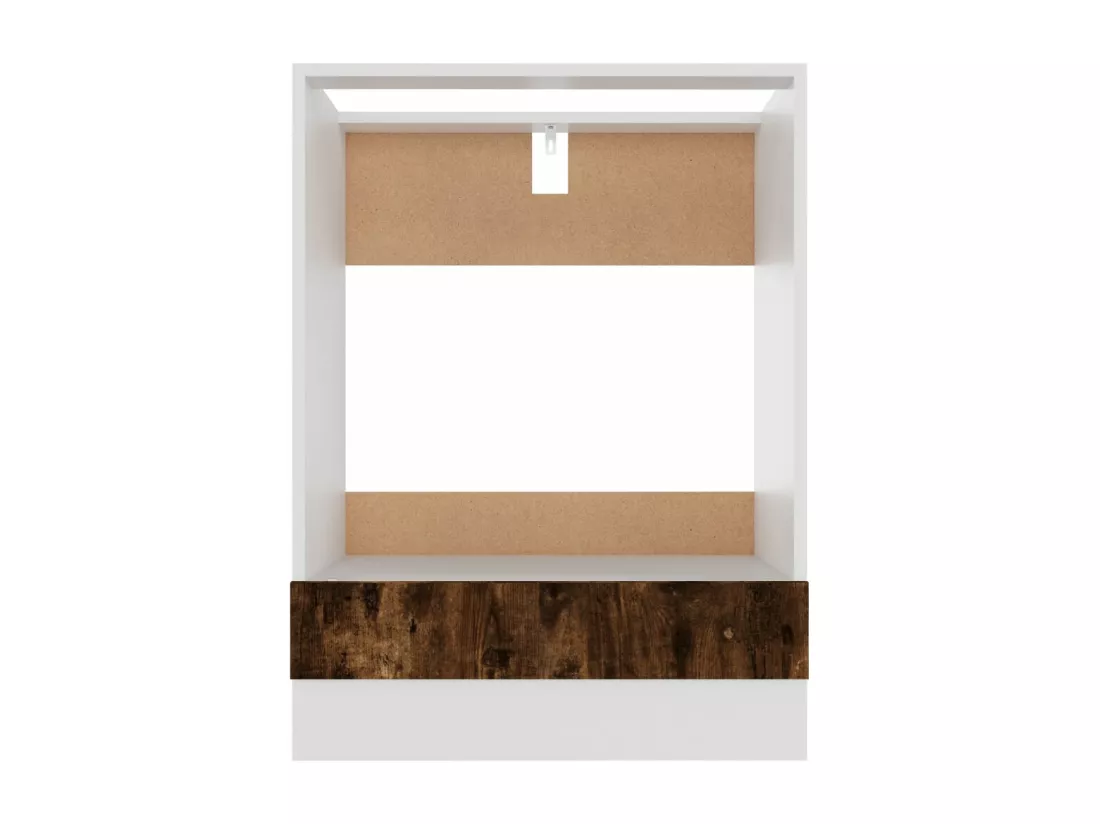 Armoire à four Chêne fumé 60x46x81,5 cm Bois d'ingénierie