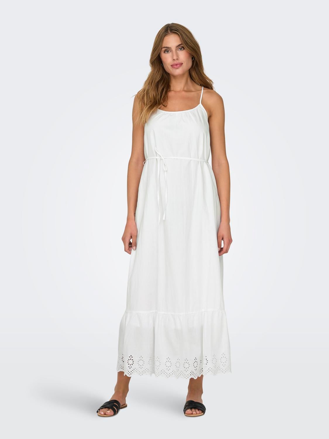 ONLLOU Midikleid Bright White