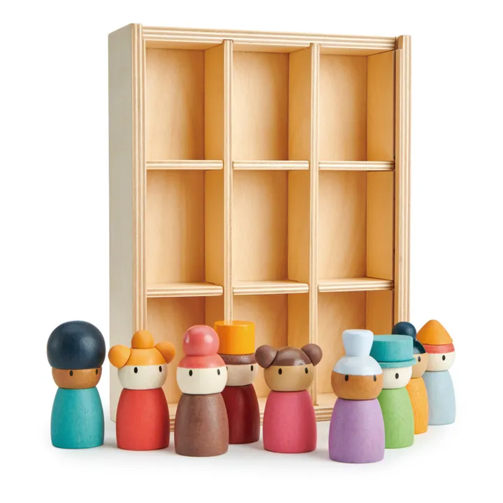 Tender Leaf Toys Hôtel Happy Folk et ses personnages en bois