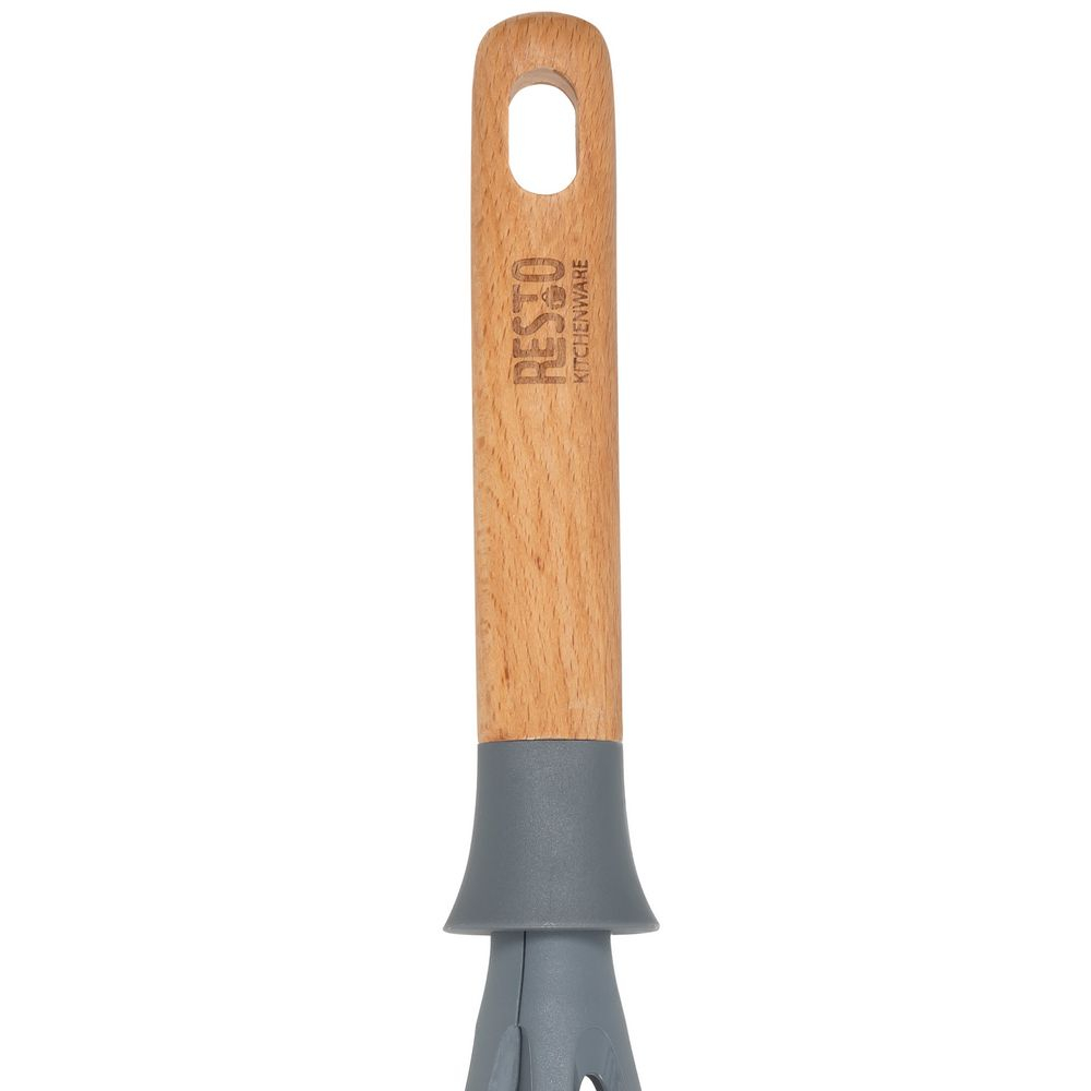 Subra Holz Hand Schwingbesen Rühr Schneebesen zum Kochen / Backen (94205) - Braun / Grau