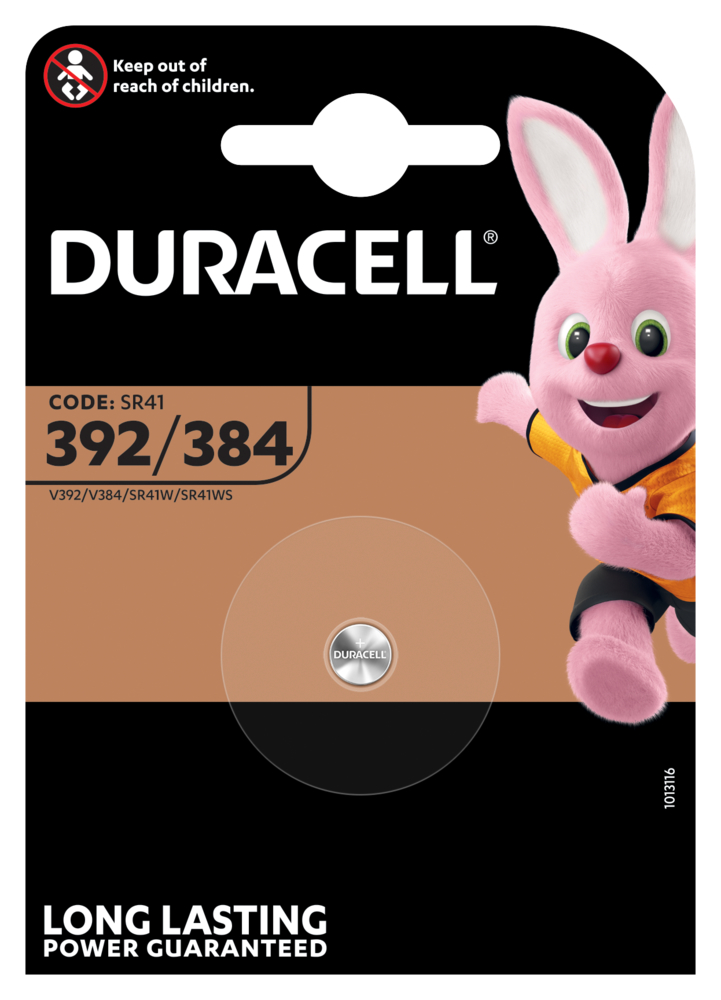 DURACELL Batterie<br>1 Stück, 392/384/SR41/AG3 1.55 B1 XL
