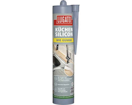 Lugato Keuken Siliconen, Rubberachtig, Zwart, 310 ml
