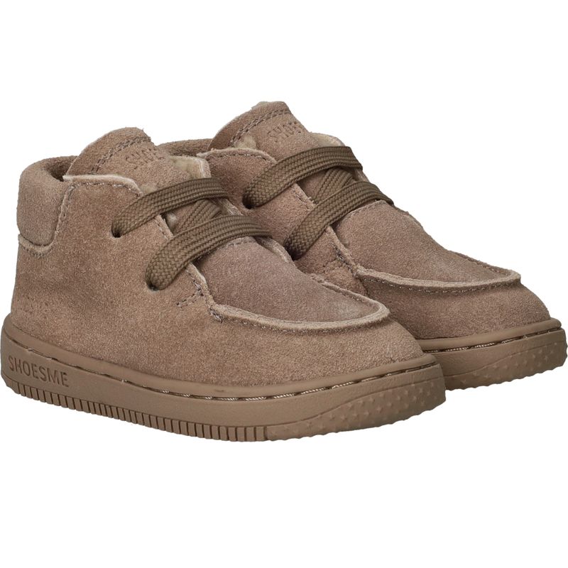 Shoesme Veterschoenen Taupe Jongens