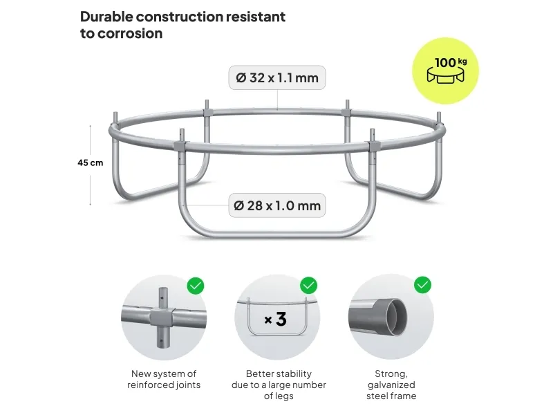Jump Pro OUT med udvendigt net 4FT 127cm