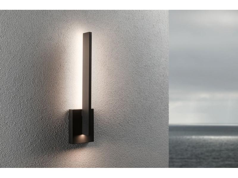 Paulmann Wandleuchte Levka, 3000K, 13.5W, Anthrazit Outdoor Wandleuchte
