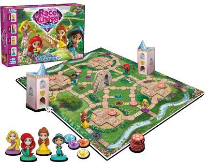 Disney - Race 'n Chase Gem Tag - Bordspel - Disney Princess - 3D Pionnen