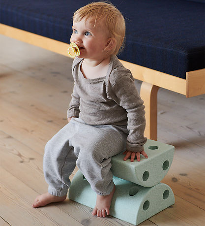 MODU Kinderhocker - 4 Teile - Ocean Mint/Forest Green