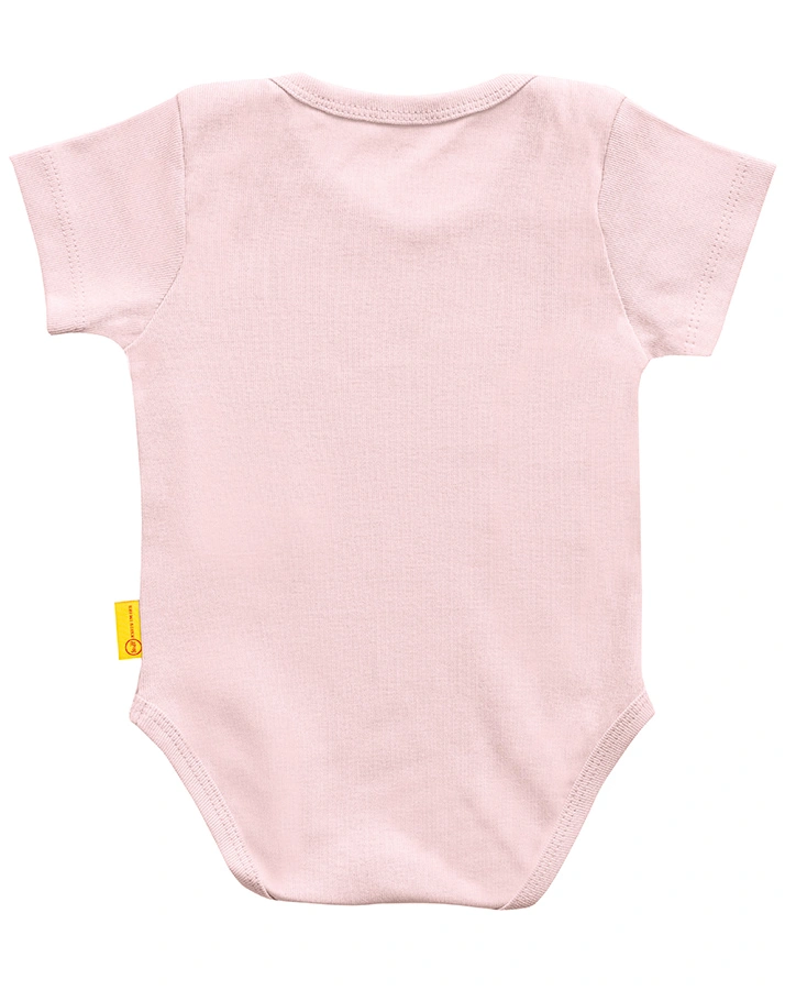 Kurzarm-Body BASIC in rosa
