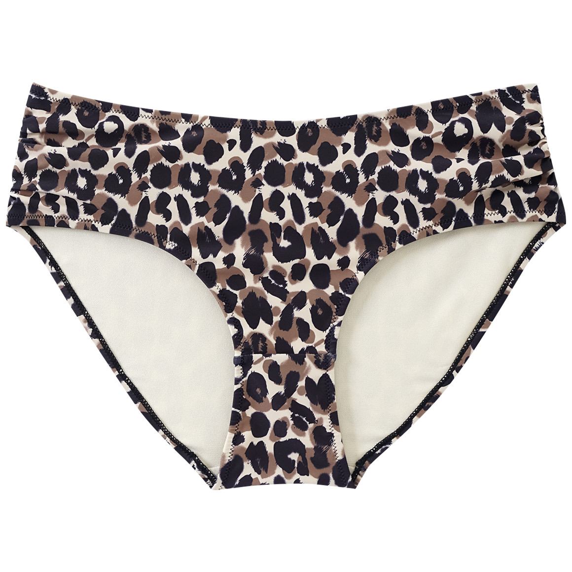 Gina Benotti Damen Bikinipanty im Leo-Look beige / braun / schwarz