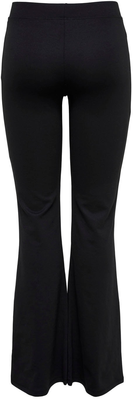 ONLY Jerseyhose »ONLFEVER – Jerseyhose mit Stretch und ausgestelltem Bein«  skinny fit, casual, Jersey, Polyester, ohne Ausschnitt