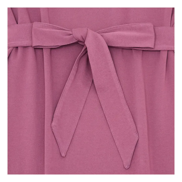 SMALLABLE BASICS Robe Débardeur à Fentes Coton Bio  | Prune