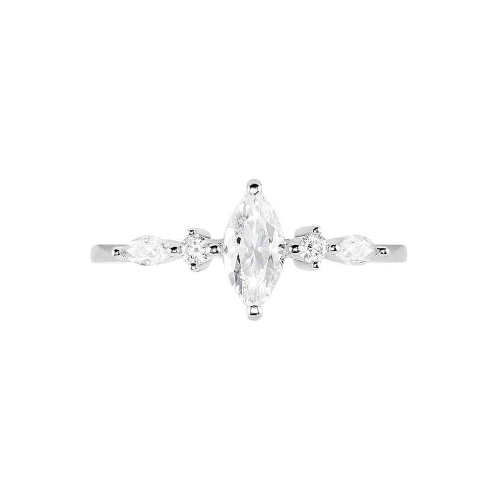Bague Winter Sweetness Argent Blanc Oxyde De Zirconium