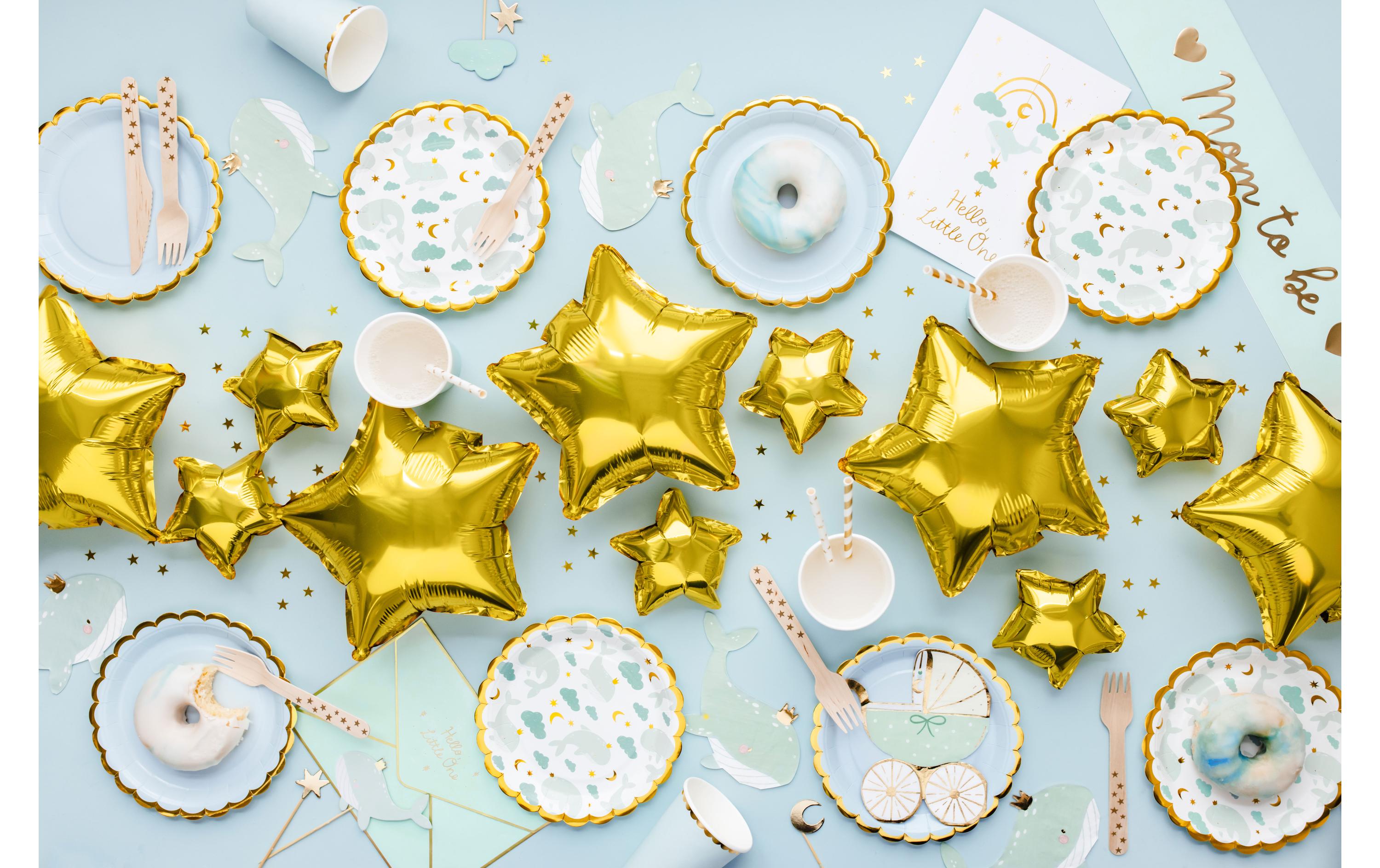 Einwegteller Wal 6 StückPappteller für eine Babyparty