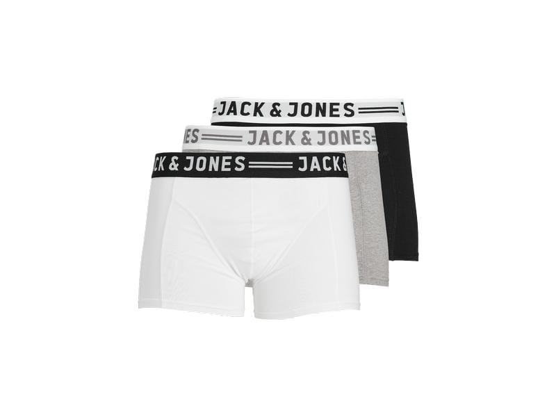JACK&JONES Unterhosen Herren, 3-er Pack, Mehrfarbig, M Kurze Boxershorts