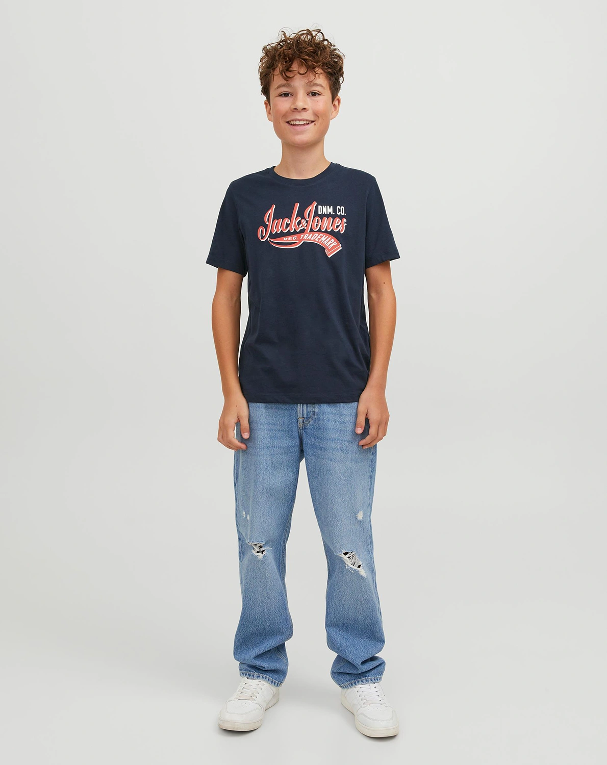 T-Shirt JJELOGO in navy blazer