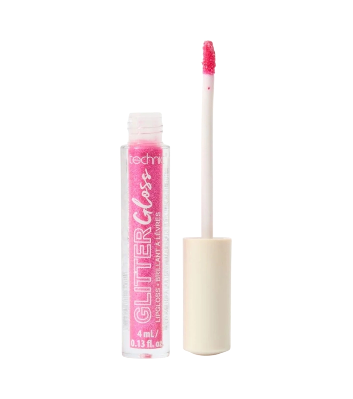 Technic Cosmetics - Brilho labial Glitter Gloss - Fuchsia