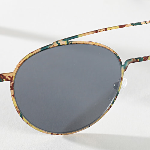 Lunettes De Soleil Noir Doré