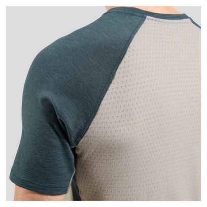 T-shirt Technique Odlo Ascent Performance Wool 125 Gris