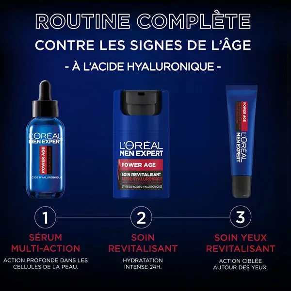L'Oréal Men Expert Power Age Tratamento Revitalizante com Ácido Hialurônico 50ml