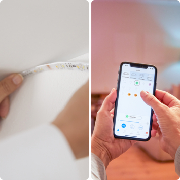 WiZ Connected LED strip 1 meter uitbreidingsset kleur licht dimbaar