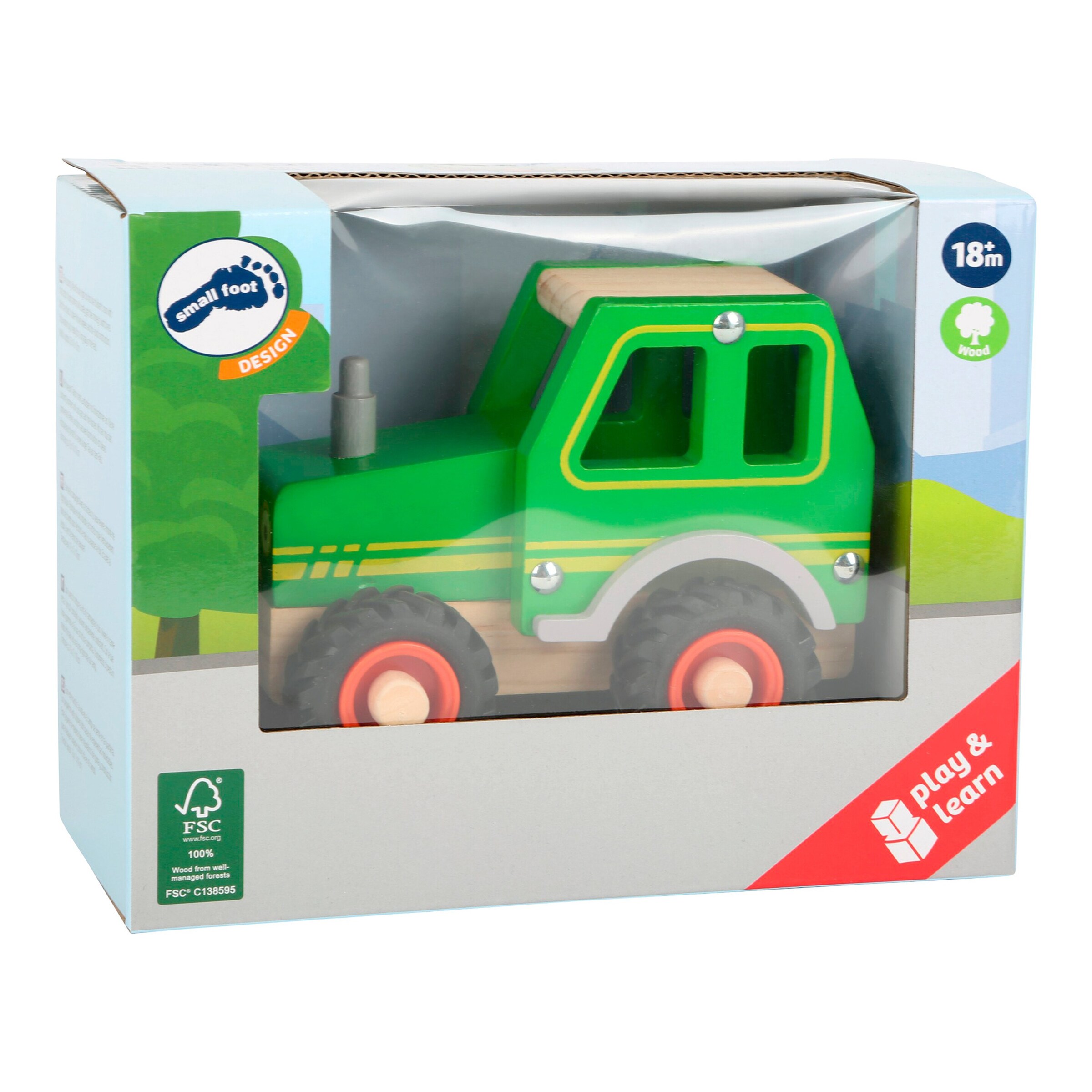 small foot Traktor aus Holz