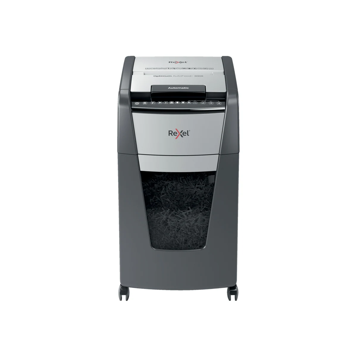 Rexel Optimum AutoFeed+ 300X makulator med krysskutting