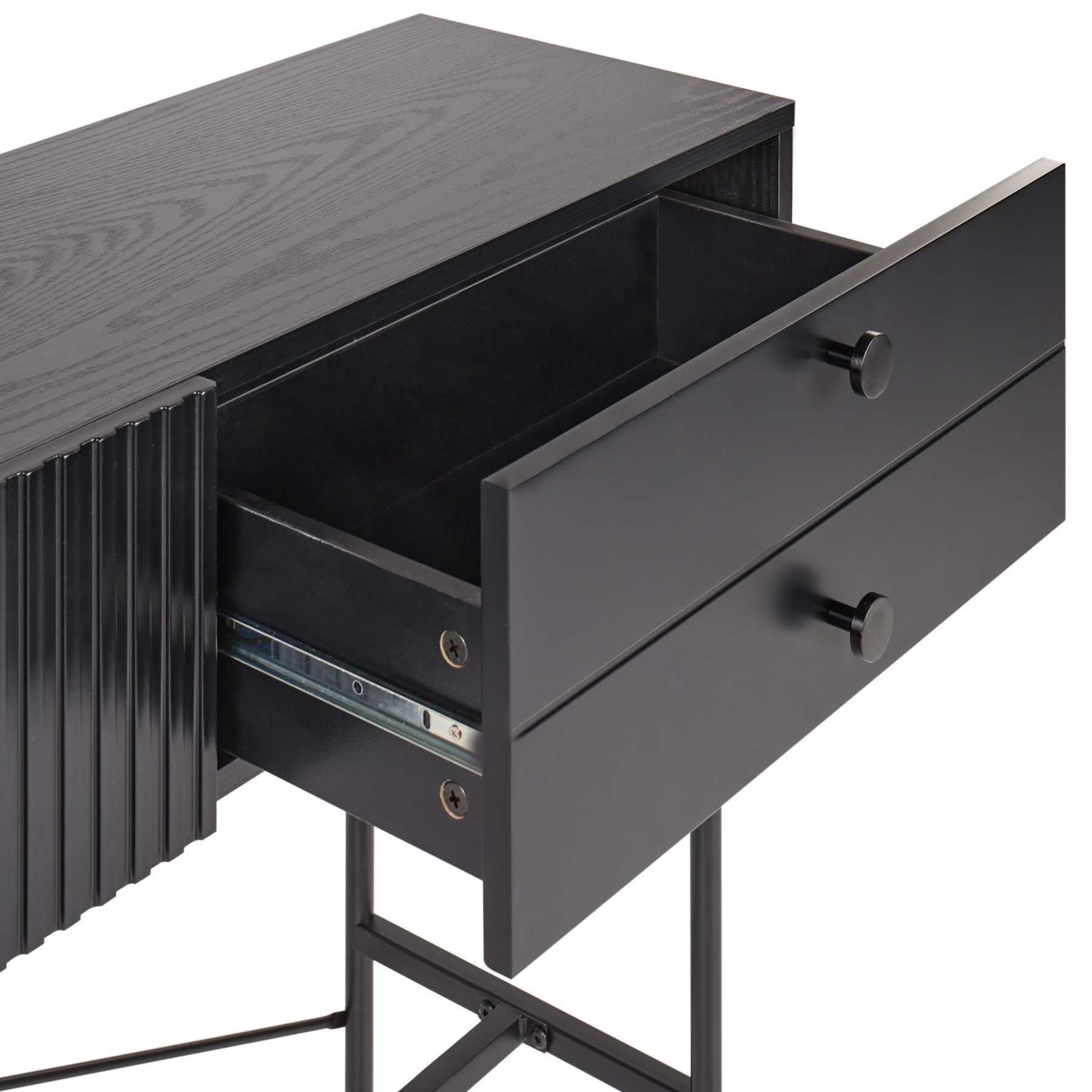 Beliani - COVENTRY - Sidetable - Zwart - MDF