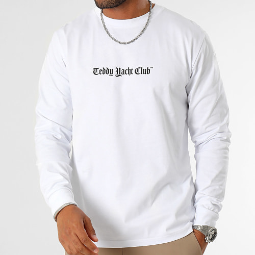 Tee Shirt Manches Longues Damier Paris Blue Blanc
