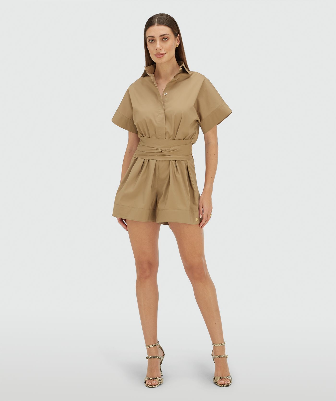 JV-NAMI regular fit jumpsuit - light khaki