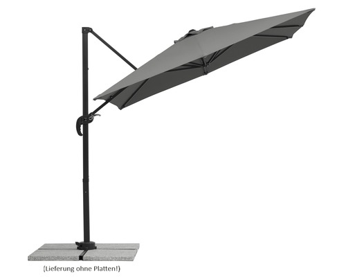 Schneider Rhodos Junior parasol 230 x 230 cm antraciet