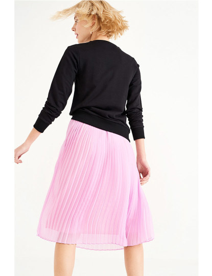 Ladies Pleated Shot Skirt Pink