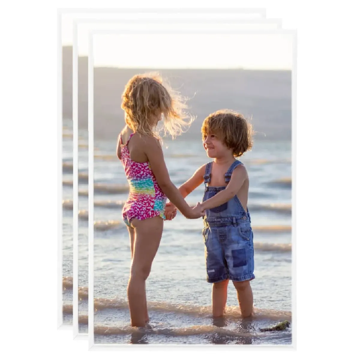 vidaXL Collage Cadres Photo Blanc 13x18 cm