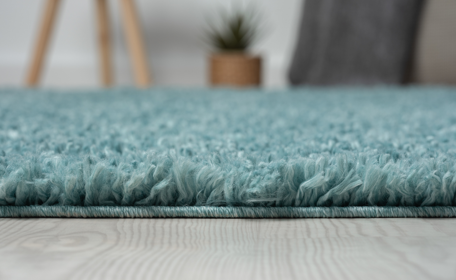 Teppich MY SHAGGY - hellblau - 60x90 cm