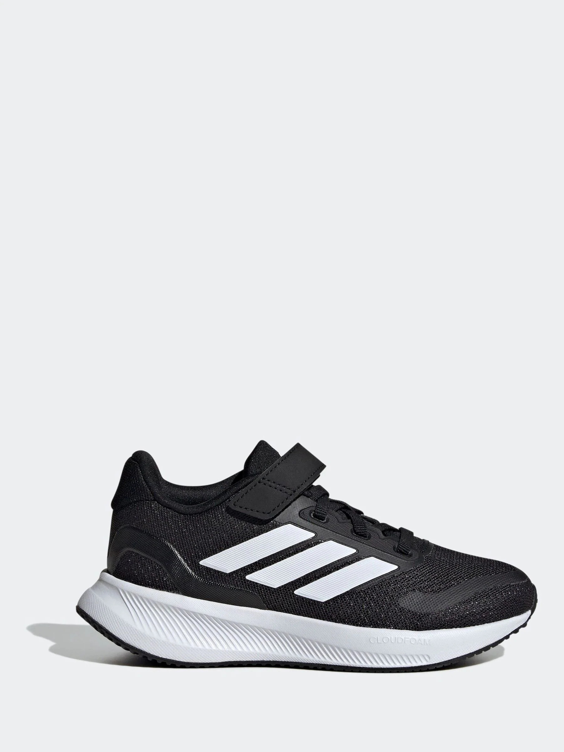 Zwart/wit - adidas Runfalcon 5 kindersneakers met elastische veters