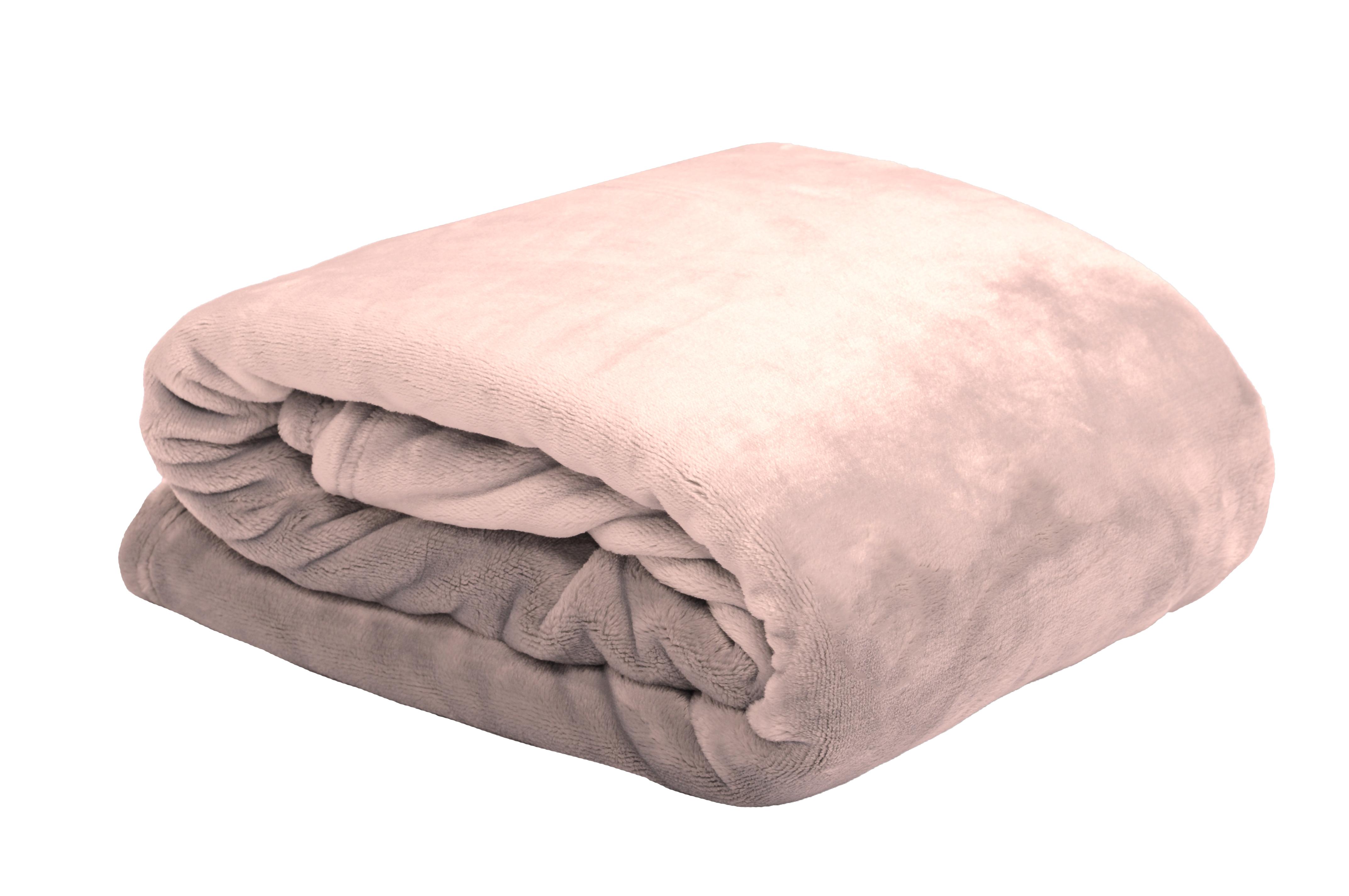 DOUDOU PLAID 130X160CM ROSE POUDRE
