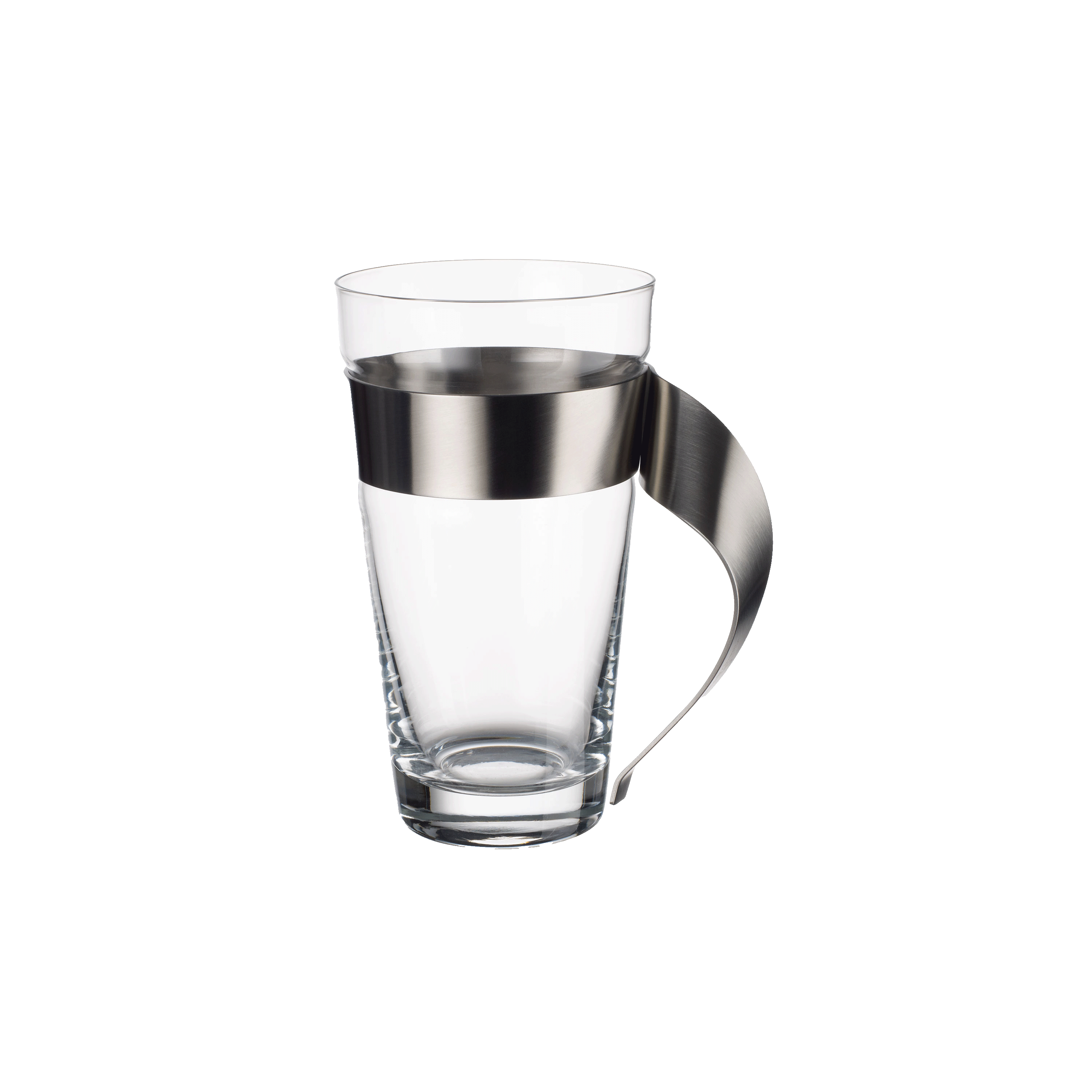 NewWave Latte glass with handle Clear, 10.2 oz, glass