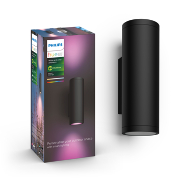 Philips Hue muurlamp Appear zwart - wit en gekleurd licht 8W