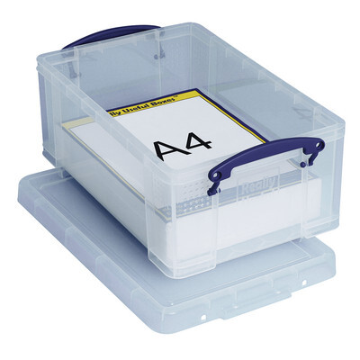 Really Useful Box Aufbewahrungsbox, 9 l, transparent