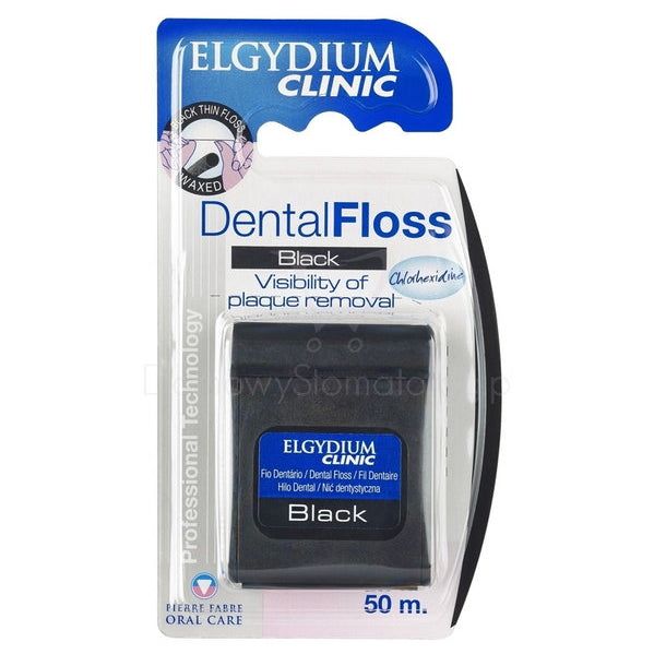 Fio Dentário Elgydium Clinic Black 50m