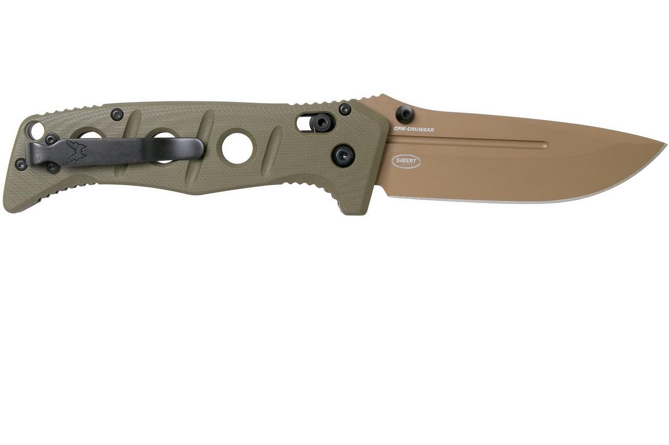 Benchmade 275FE-2 Sibert Adamas OD Green G10, Flat Earth zakmes, Shane Sibert design