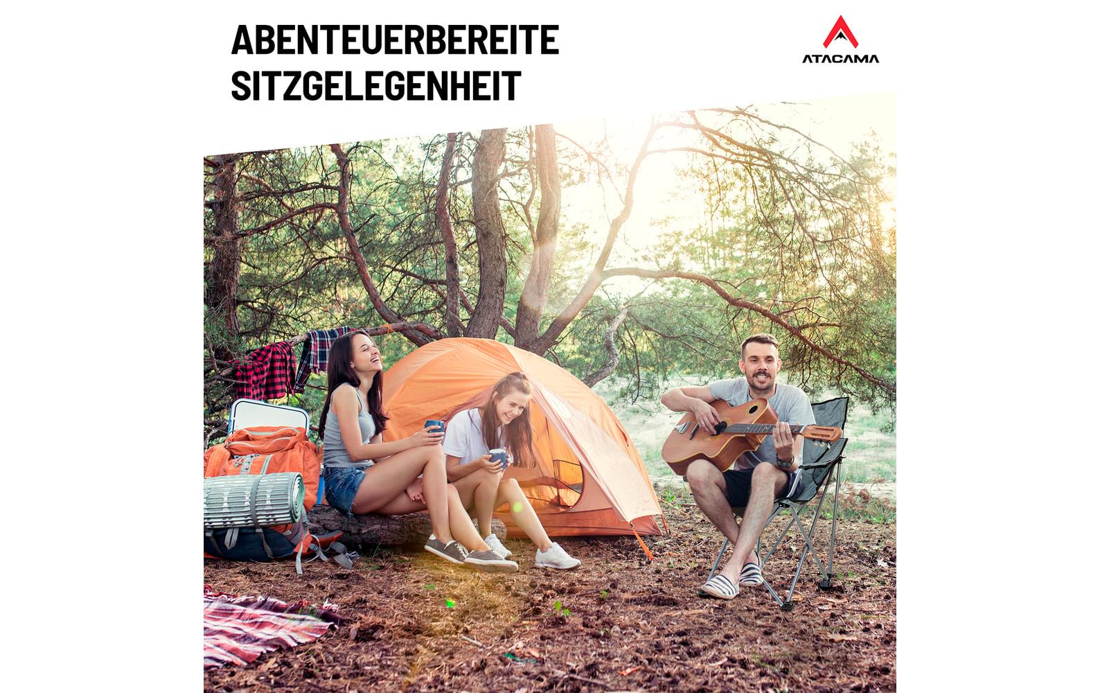 Campingstuhl DunkelgrauCamping-Sitzgelegenheit